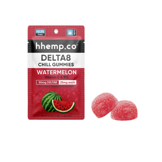 hhemp.co - Delta 8 50mg 2pk Chill Gummies Watermelon