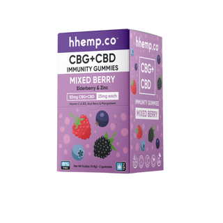hhemp.co CBG+CBD 50mg 2pk Immunity Gummies