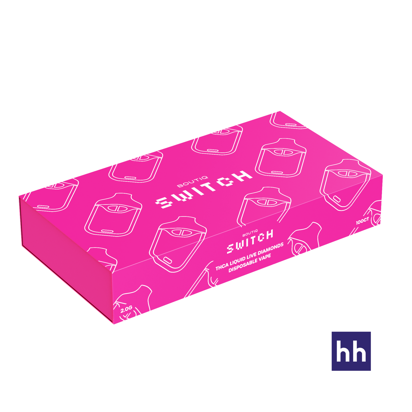Boutiq Switch V4 - THCA Liquid Diamonds - 2g Dual Tank All-In-One