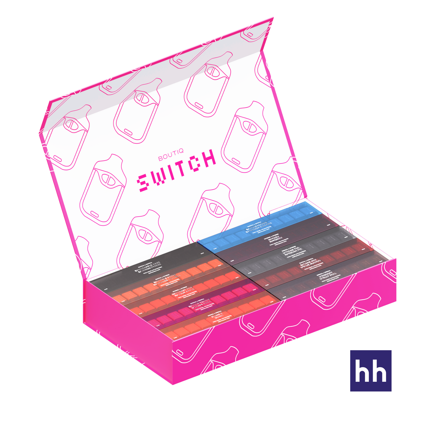 Boutiq Switch V4 - THCA Liquid Diamonds - 2g Dual Tank All-In-One