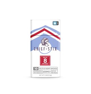 Chief Stix Delta 8 Hemp Smokes 10ct 600mg - (10pk Carton)