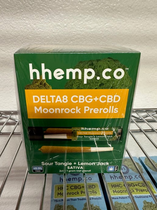 Delta8 CBG+CBD 2ct Moonrock Prerolls - Box