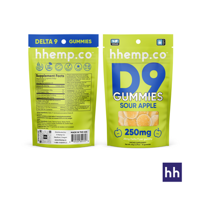 hhemp.co - Delta 9 25mg 10pk Gummies