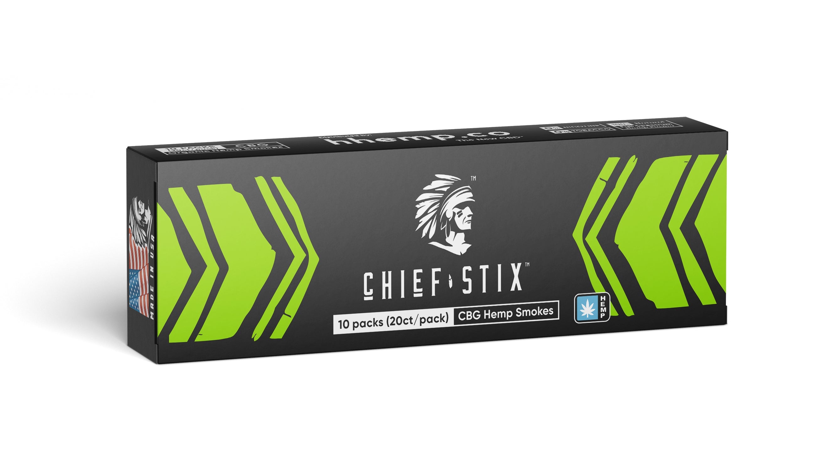 Chief Stix CBG Hemp Smokes Regular - Unit