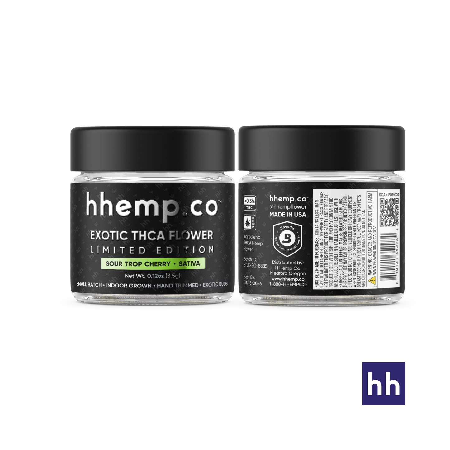 hhemp.co - 3.5g THCa Exotic Flower