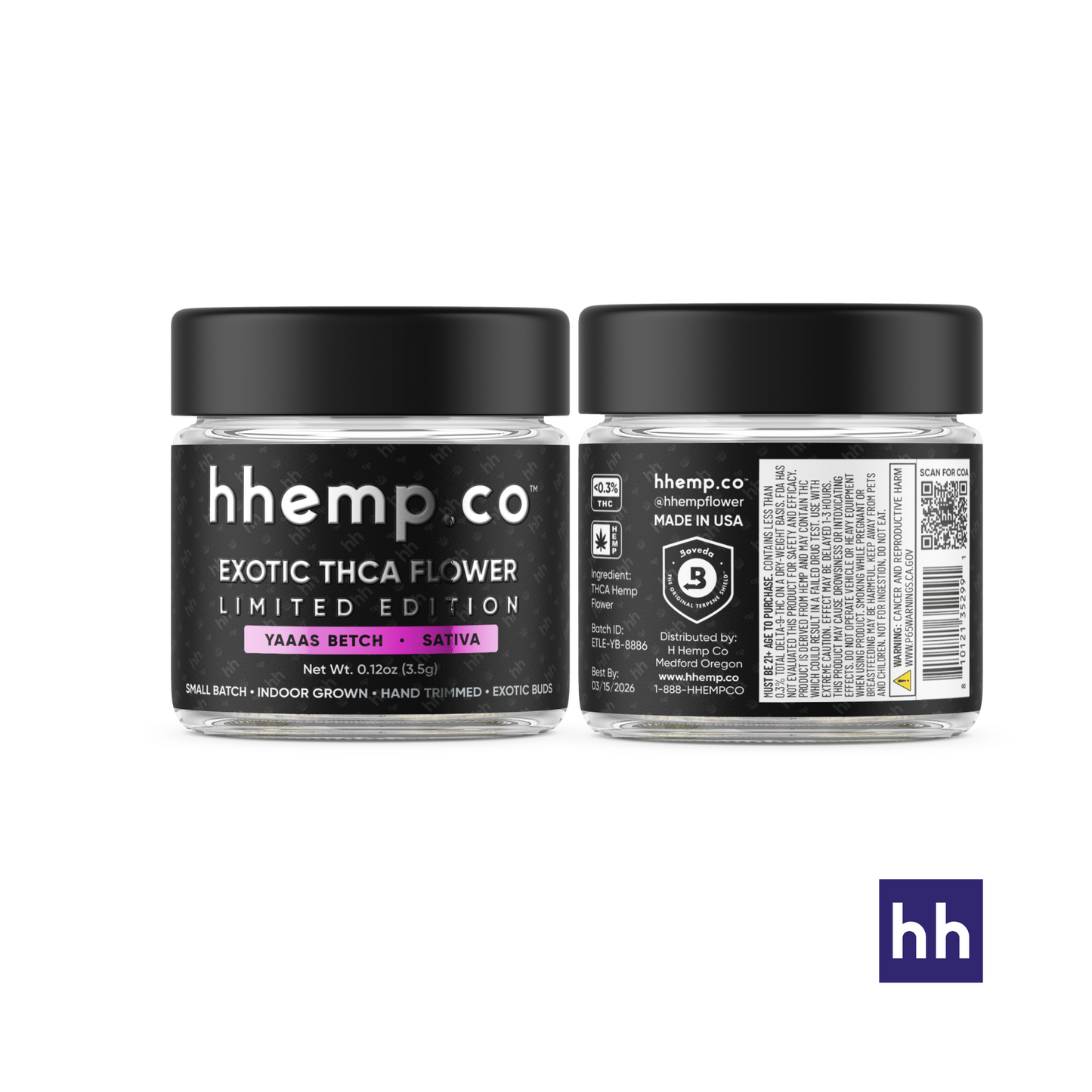 hhemp.co - 3.5g THCa Exotic Flower