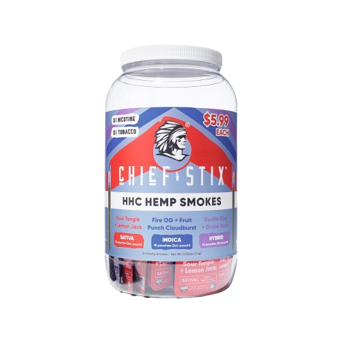 Chief Stix HHC Hemp Smokes 2ct Pouch - (45ct Tub)