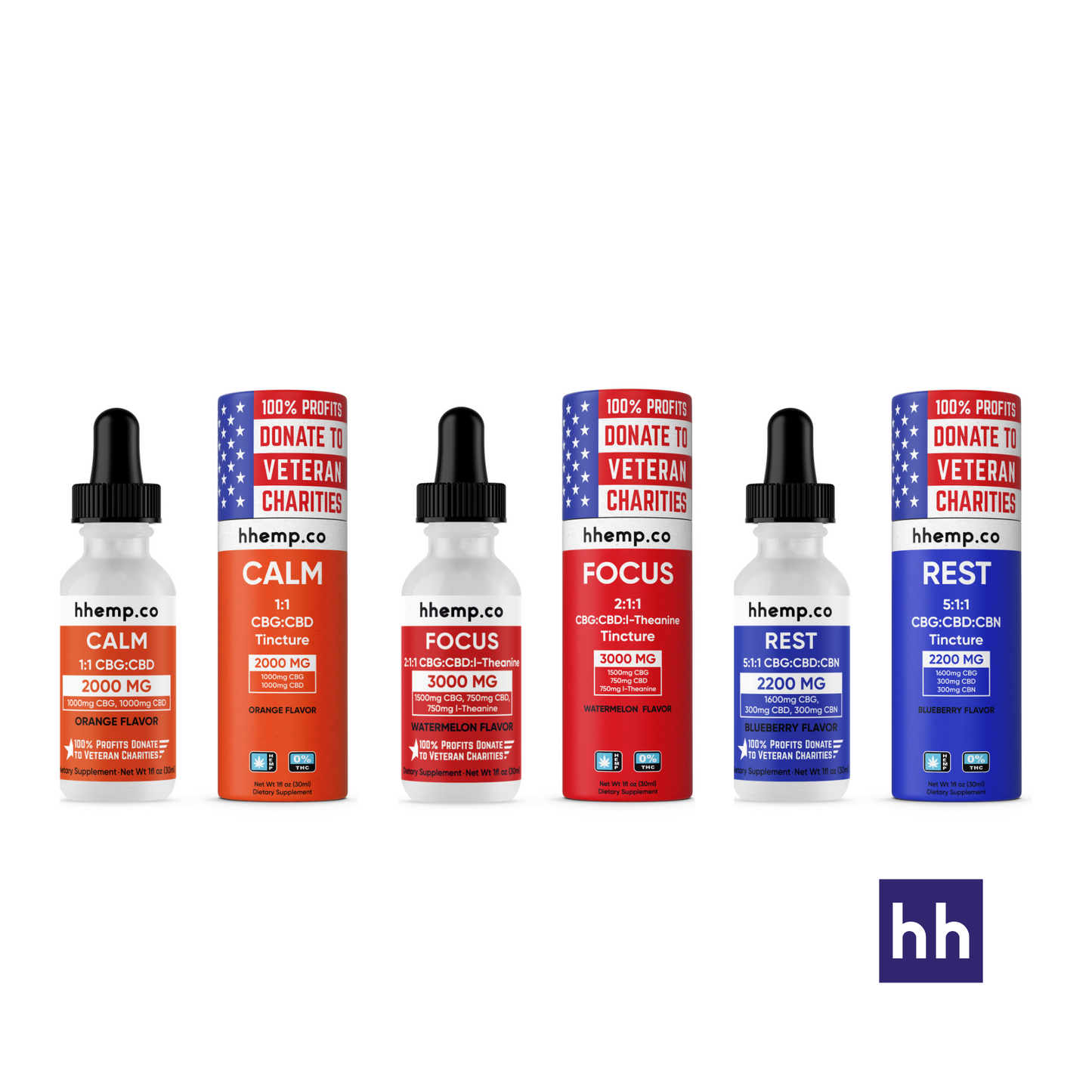 hhemp.co - Wellness Tinctures - Box
