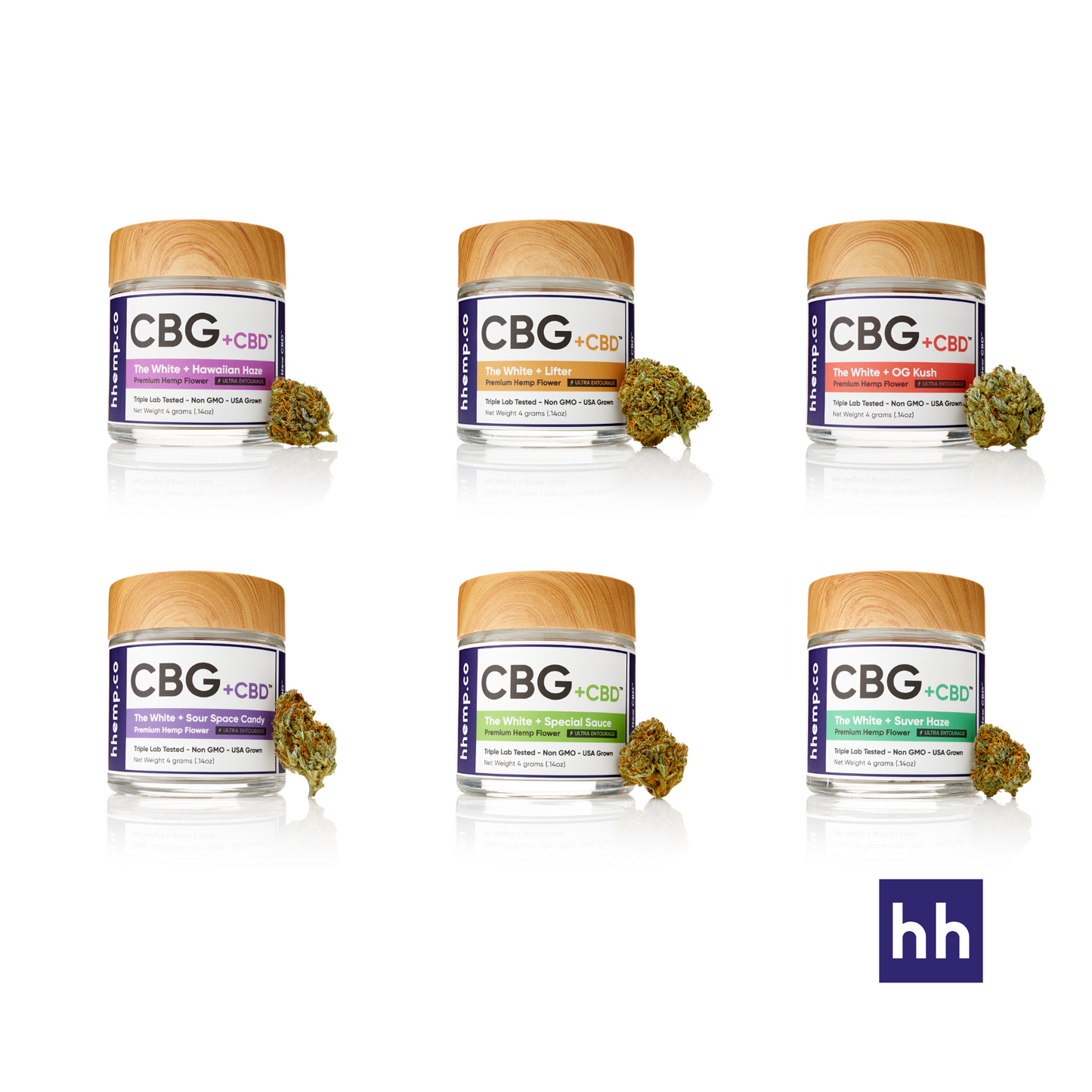 hhemp.co - 4g CBG+CBD Flower