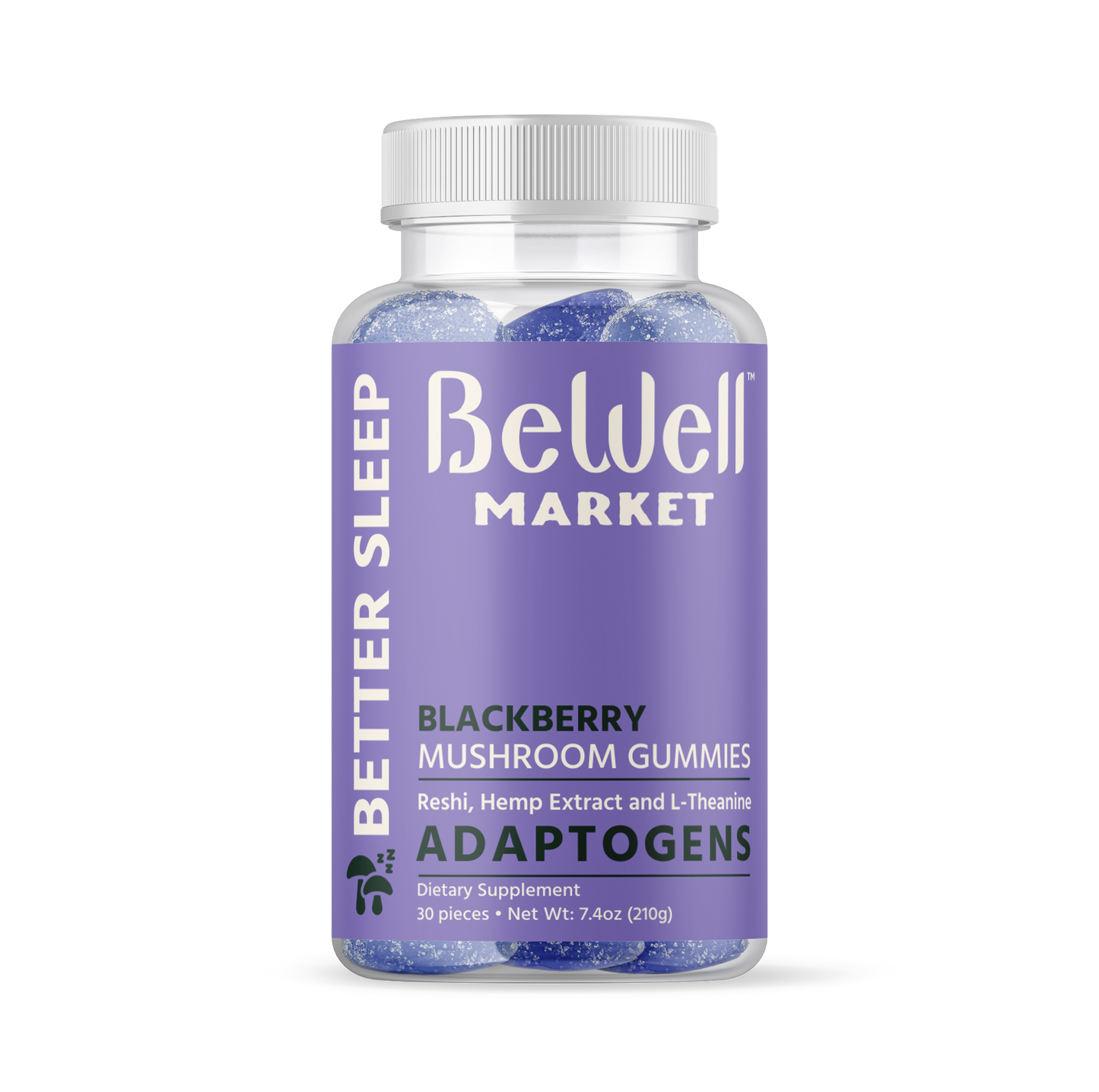 BeWell Mushroom Adaptogens Gummies - (Unit)