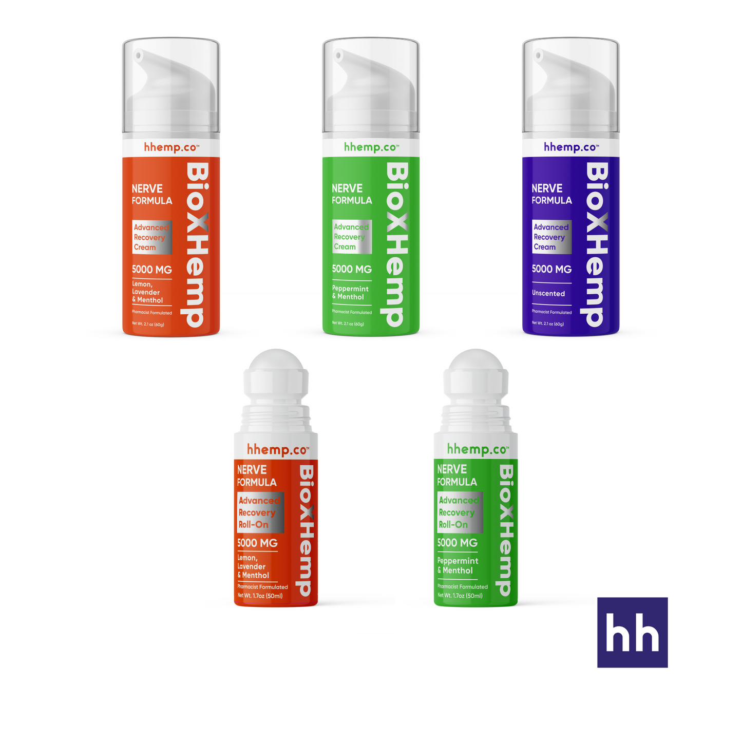 BioXHemp - Nerve Formula Advanced Recovery Cream & Roll-On