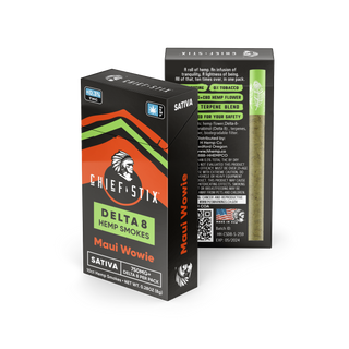 Chief Stix Delta 8 Hemp Smokes 10ct 750mg Maui Wowie - (10pk Carton) - hhemp.co Wholesale 
