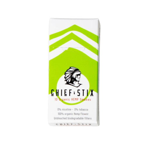 Chief Stix CBD Hemp Smokes Original 10ct 800mg - (10pk Carton) - hhemp.co Wholesale 