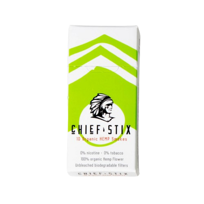 Chief Stix CBD Hemp Smokes Original 10ct 800mg - (10pk Carton) - hhemp.co Wholesale 