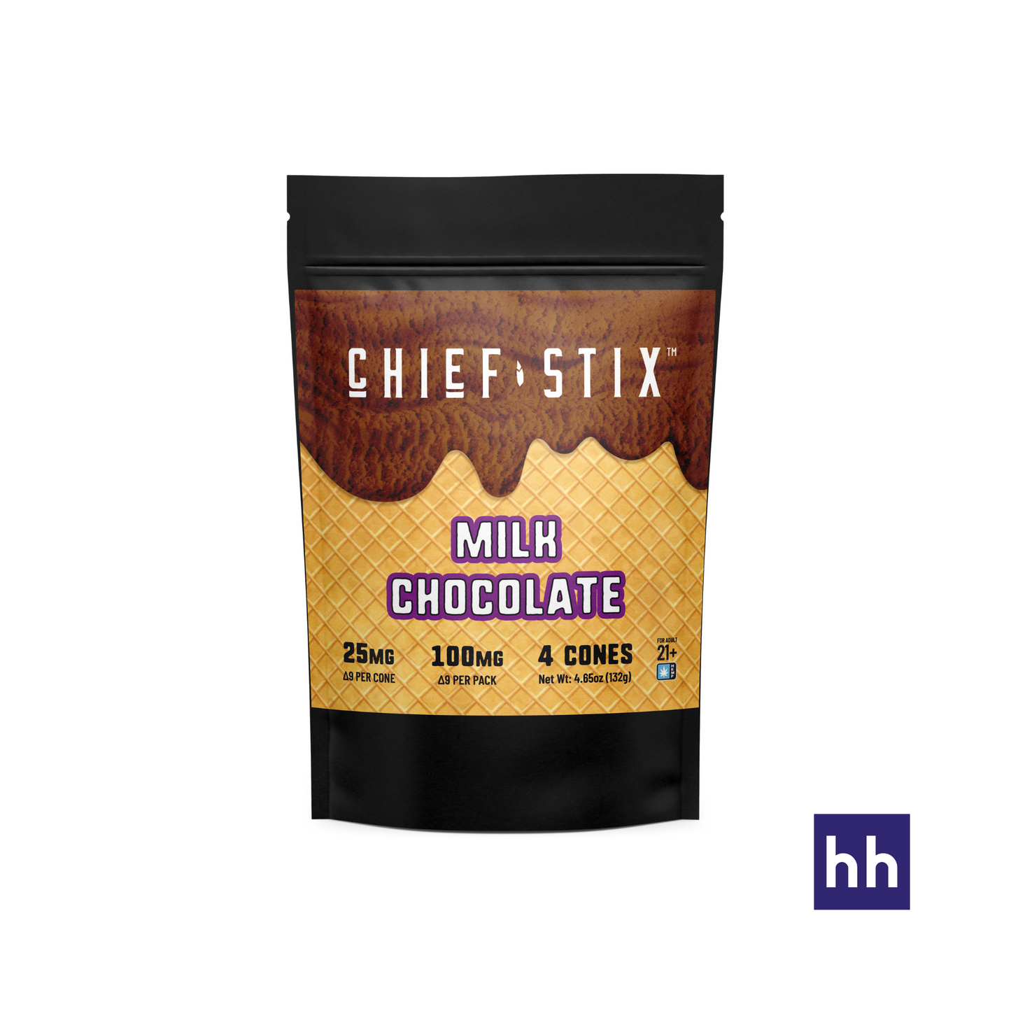 Chief Stix - 4ct Delta-9 Chocolate Cones