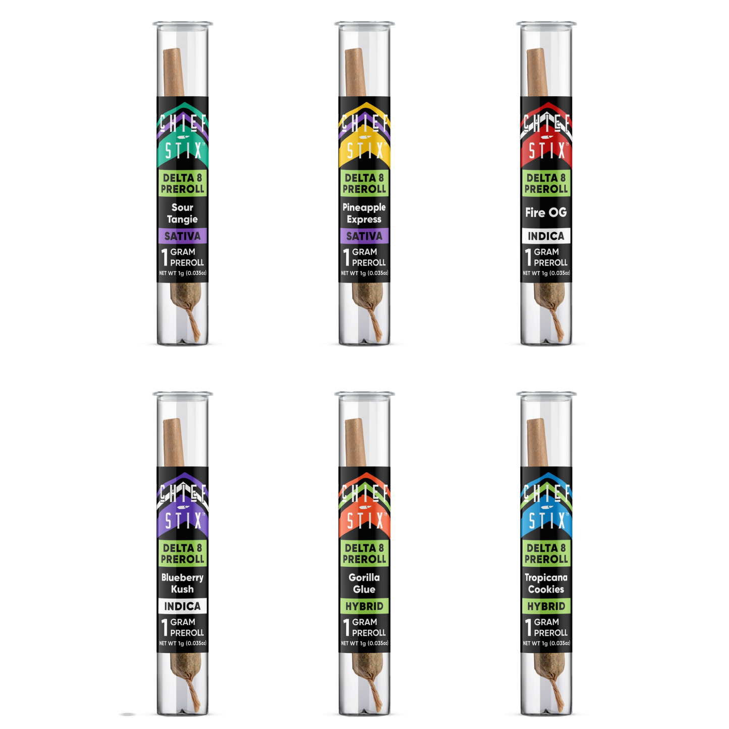 Chief Stix Delta 8 1g Prerolls - (Unit) - hhemp.co Wholesale 