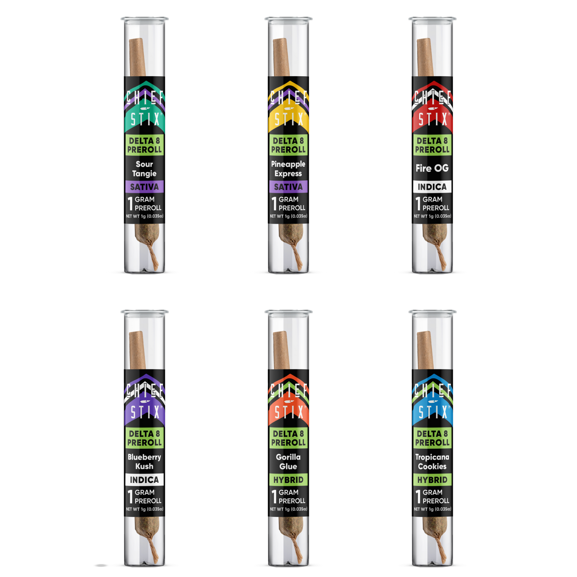 Chief Stix Delta 8 1g Prerolls - (Unit) - hhemp.co Wholesale 