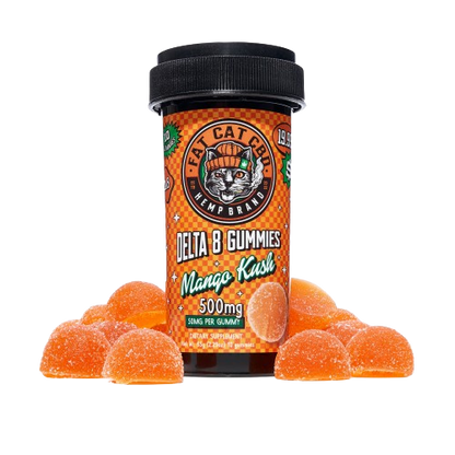 Fat Cat Delta 8 500mg 10pk Mango Kush Gummies - (12ct Box)