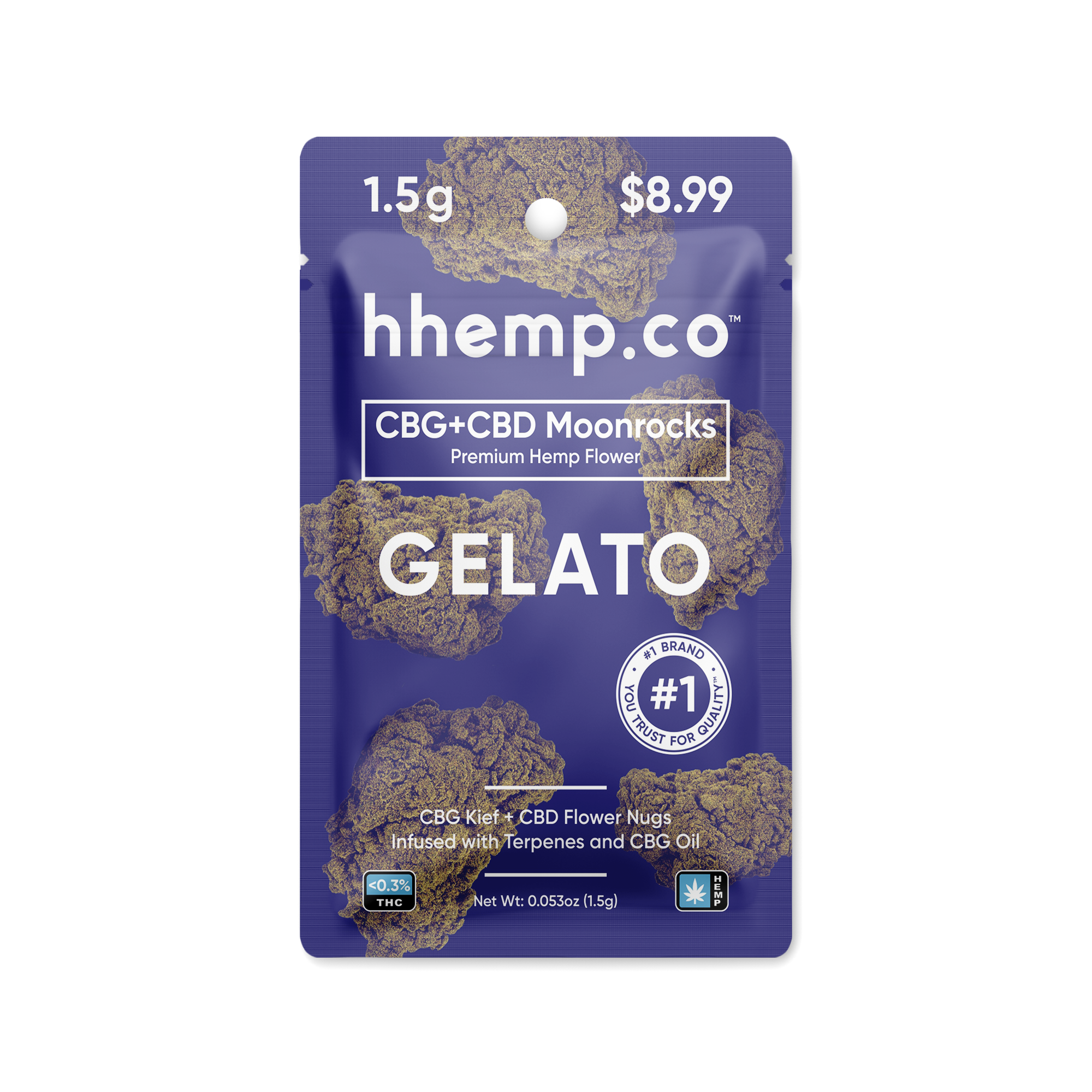 CBG+CBD Moonrocks 1.5g Pouch - Unit