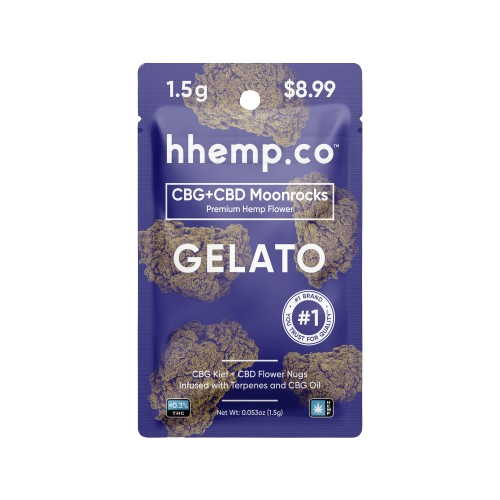 hhemp.co CBG + CBD 1.5g Moonrocks Gelato - (30ct Tub)