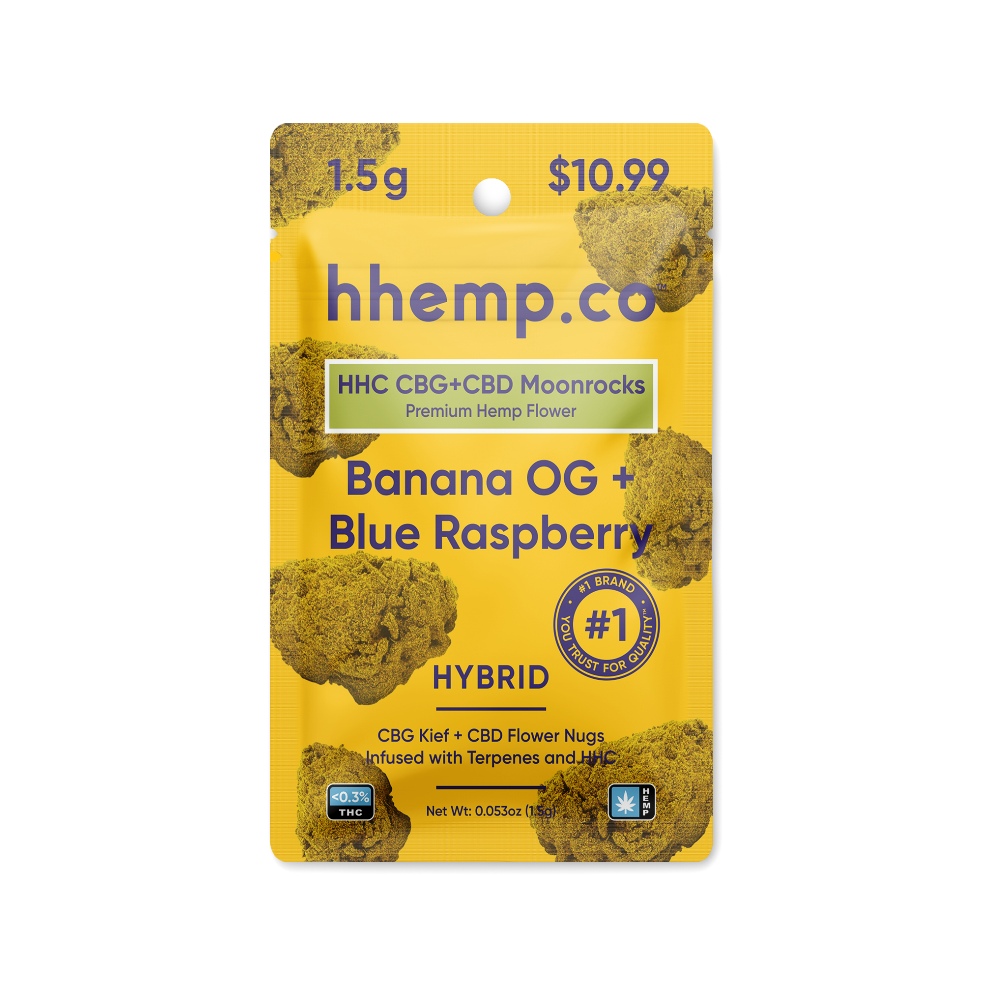 HHC CBG+CBD Moonrocks 1.5g Pouch
