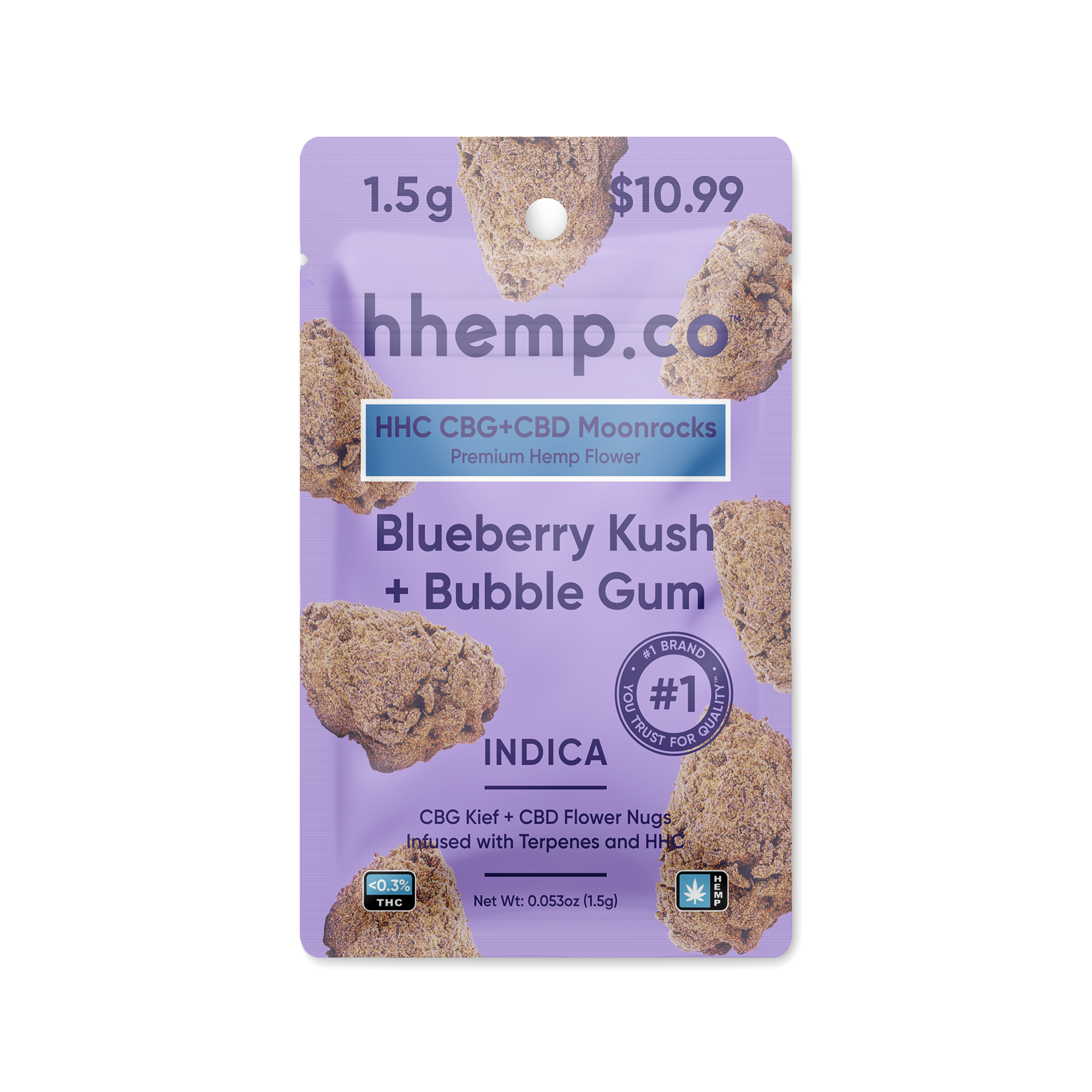 HHC CBG+CBD Moonrocks 1.5g Pouch