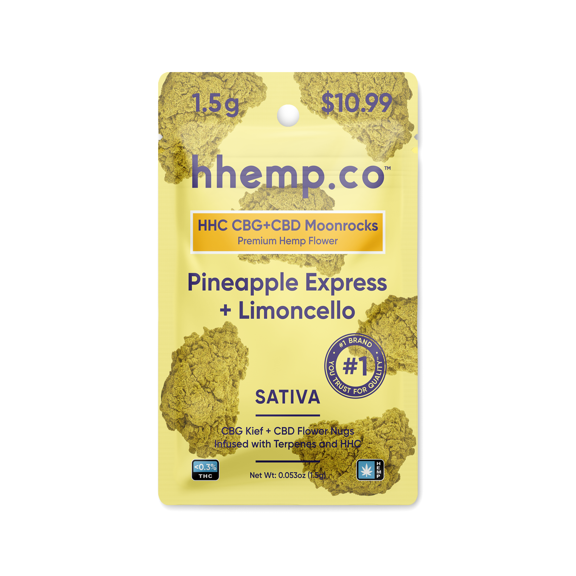HHC CBG+CBD Moonrocks 1.5g Pouch