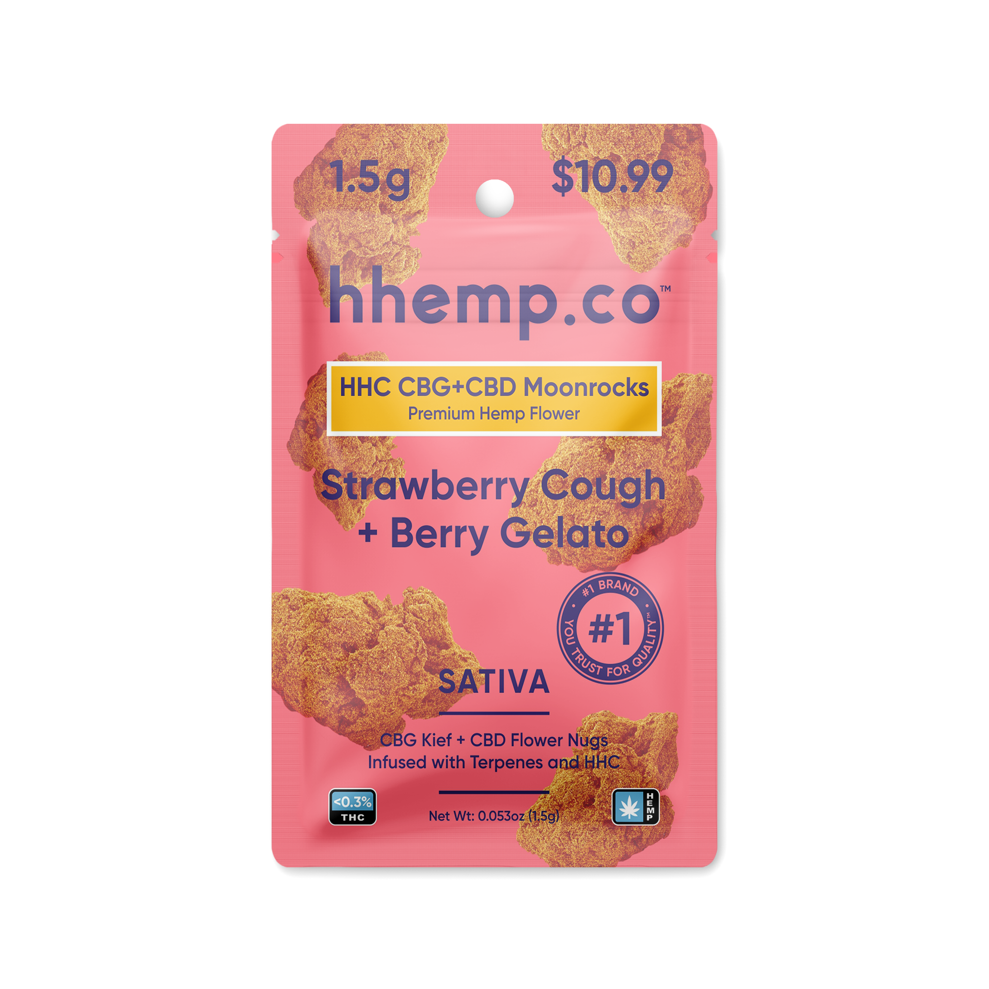 HHC CBG+CBD Moonrocks 1.5g Pouch