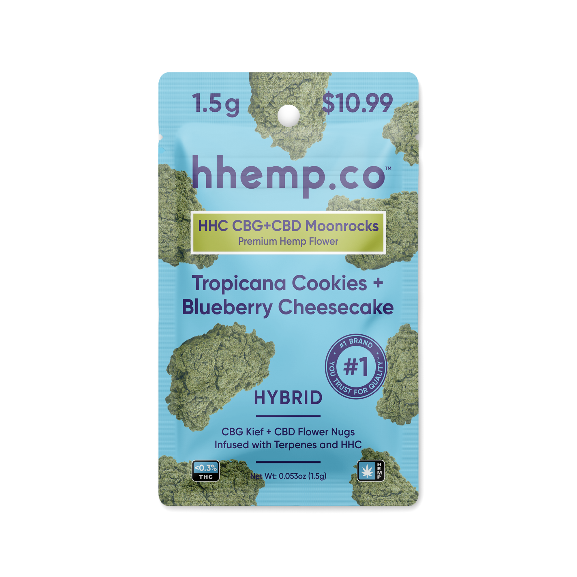 HHC CBG+CBD Moonrocks 1.5g Pouch
