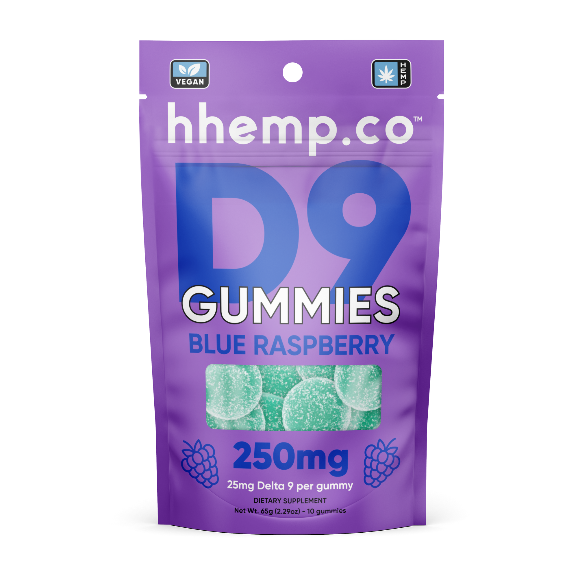 Delta9 Gummies 250mg 10/PK (12ct) - Box