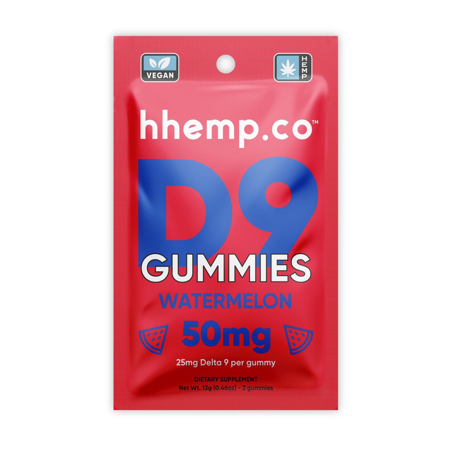 hhemp.co Delta 9 50mg 2pk Gummies - (24ct Box)