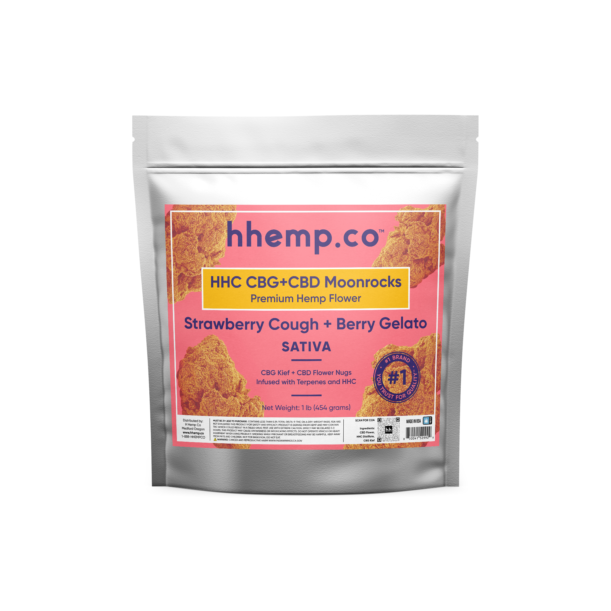 HHC CBG+CBD Moonrocks Flower 1lb, 1/2lb, 1/4lb