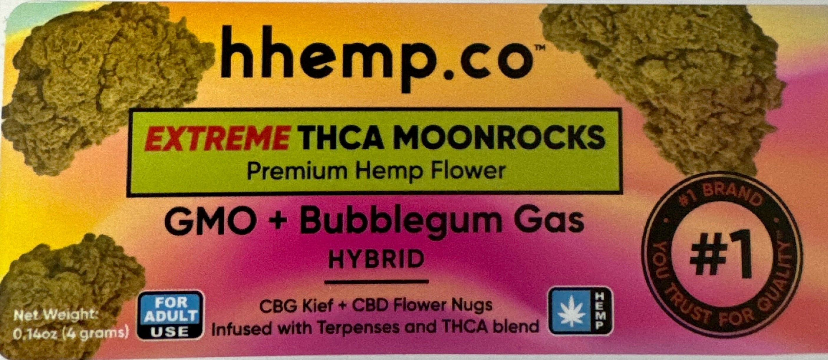 Extreme THCA Moonrocks Hemp Flower 1/4, 1/2, 1lb - Unit