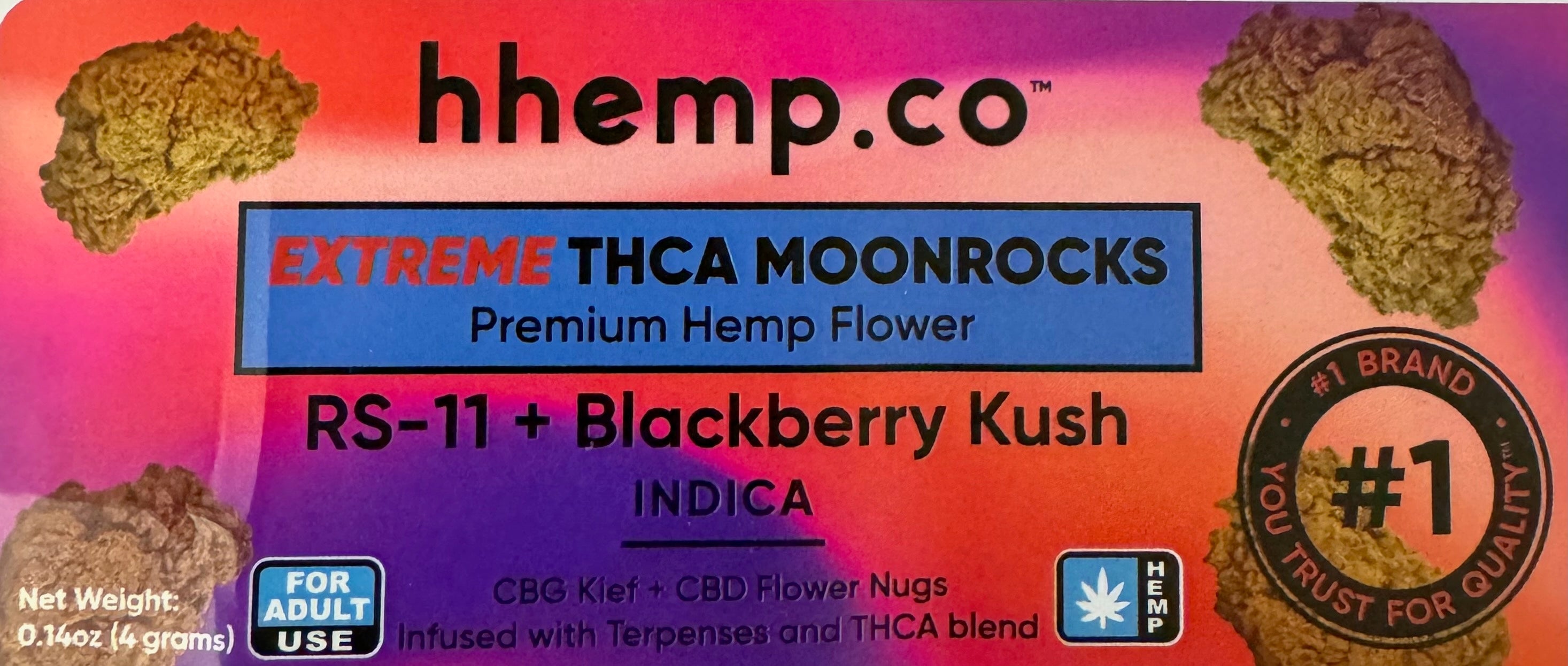 Extreme THCA Moonrocks Hemp Flower 1/4, 1/2, 1lb - Unit
