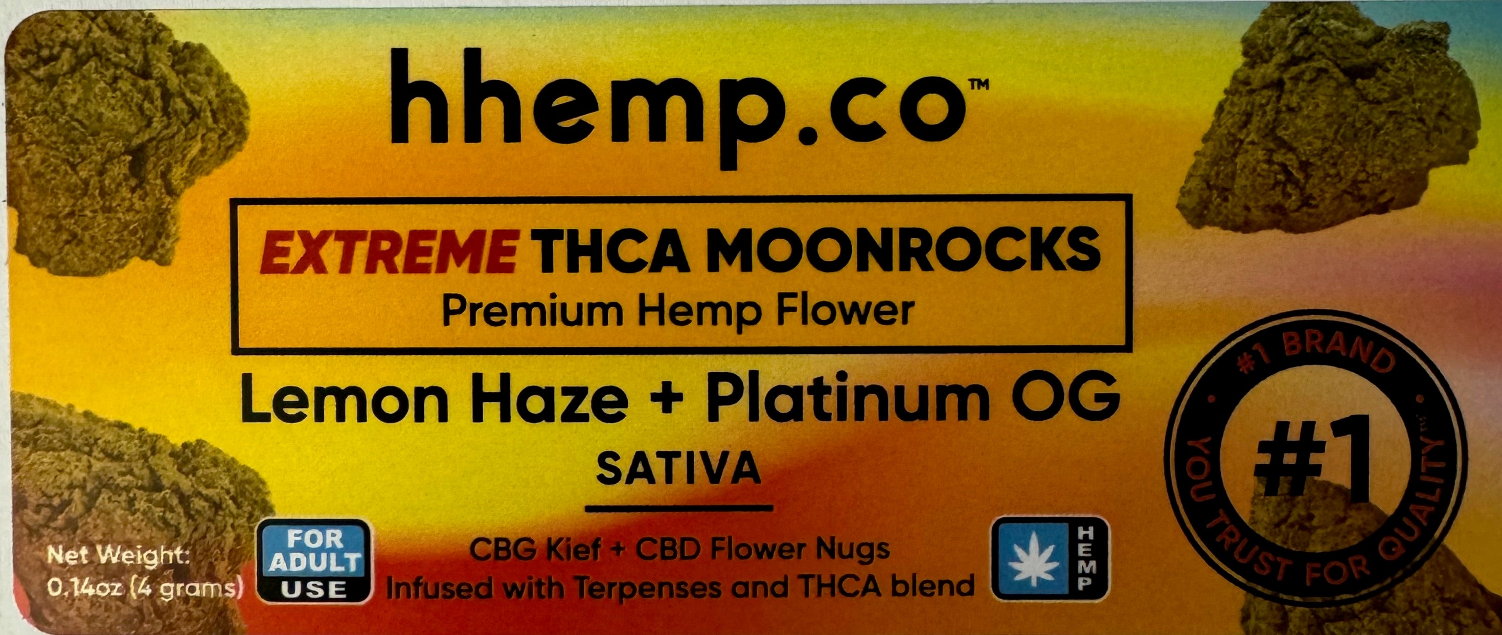 Extreme THCA Moonrocks Hemp Flower 4g - Unit