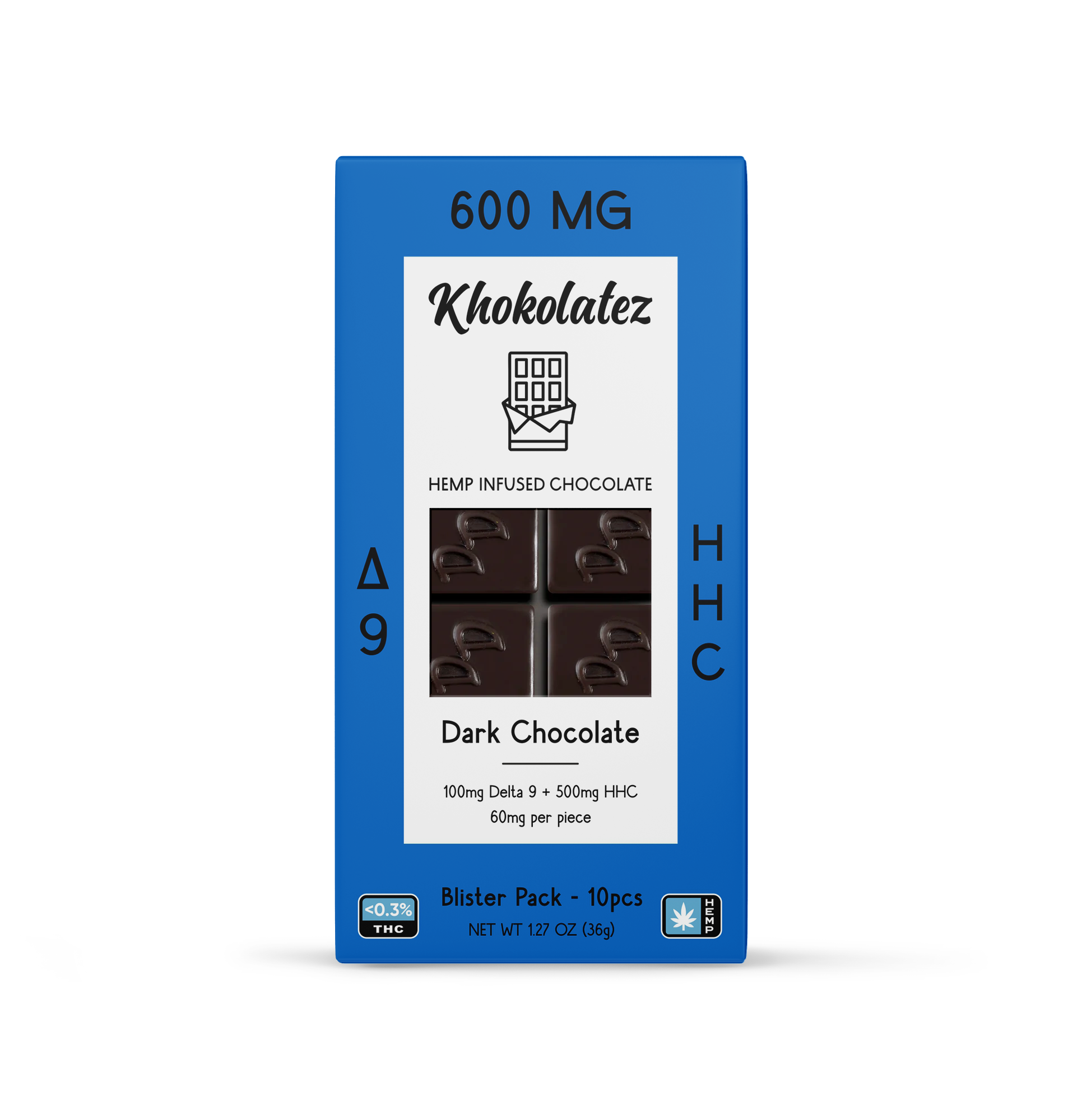 Khokolatez D9+HHC Chocolates - Box