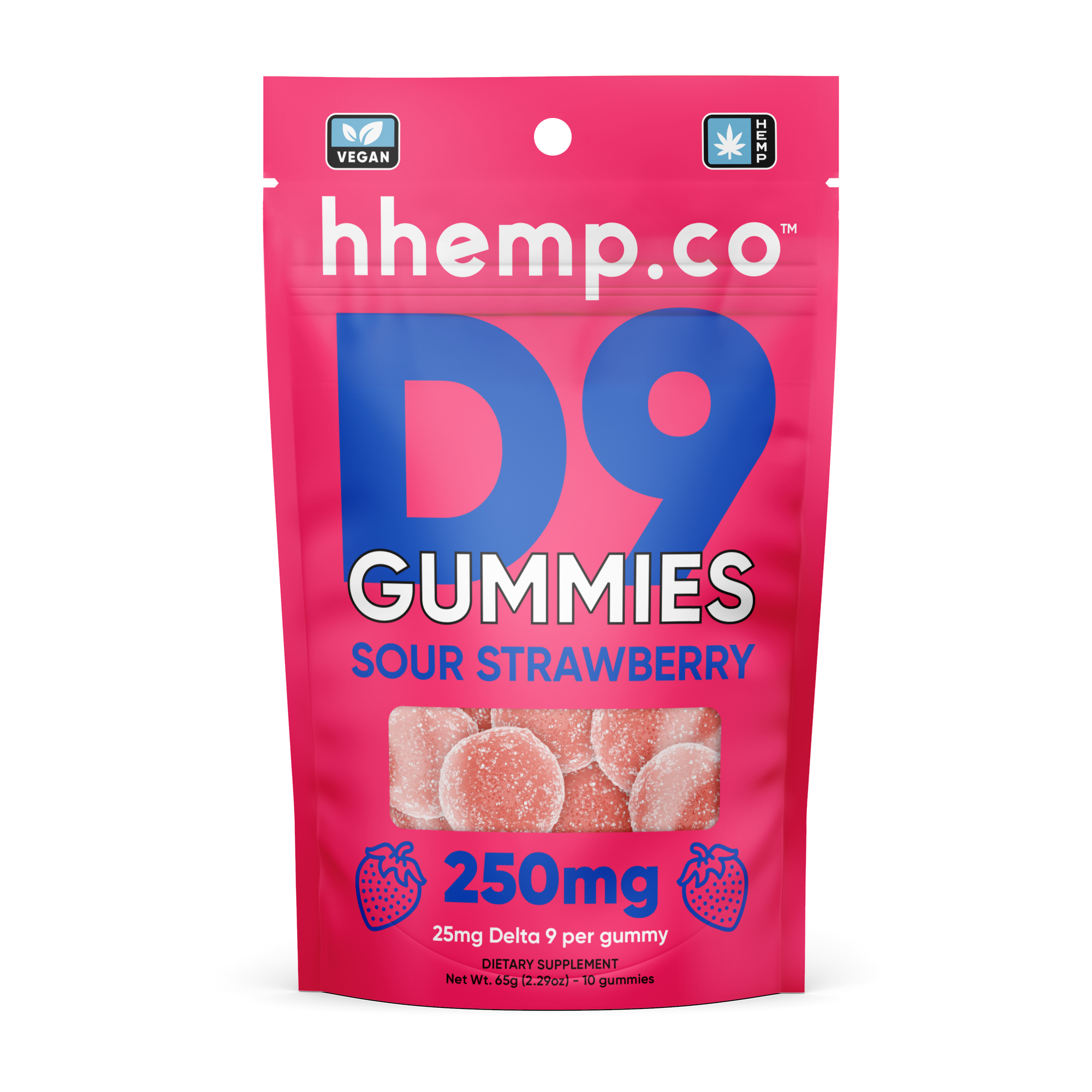 Delta9 Gummies 250mg 10/PK (12ct) - Box