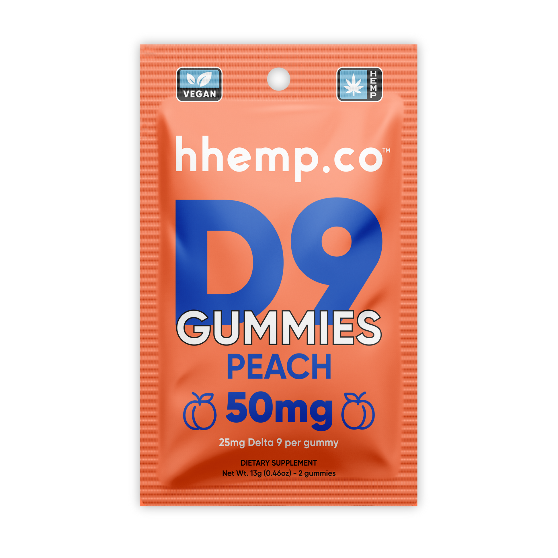 hhemp.co Delta 9 50mg 2pk Gummies - (24ct Box) - hhemp.co Wholesale 