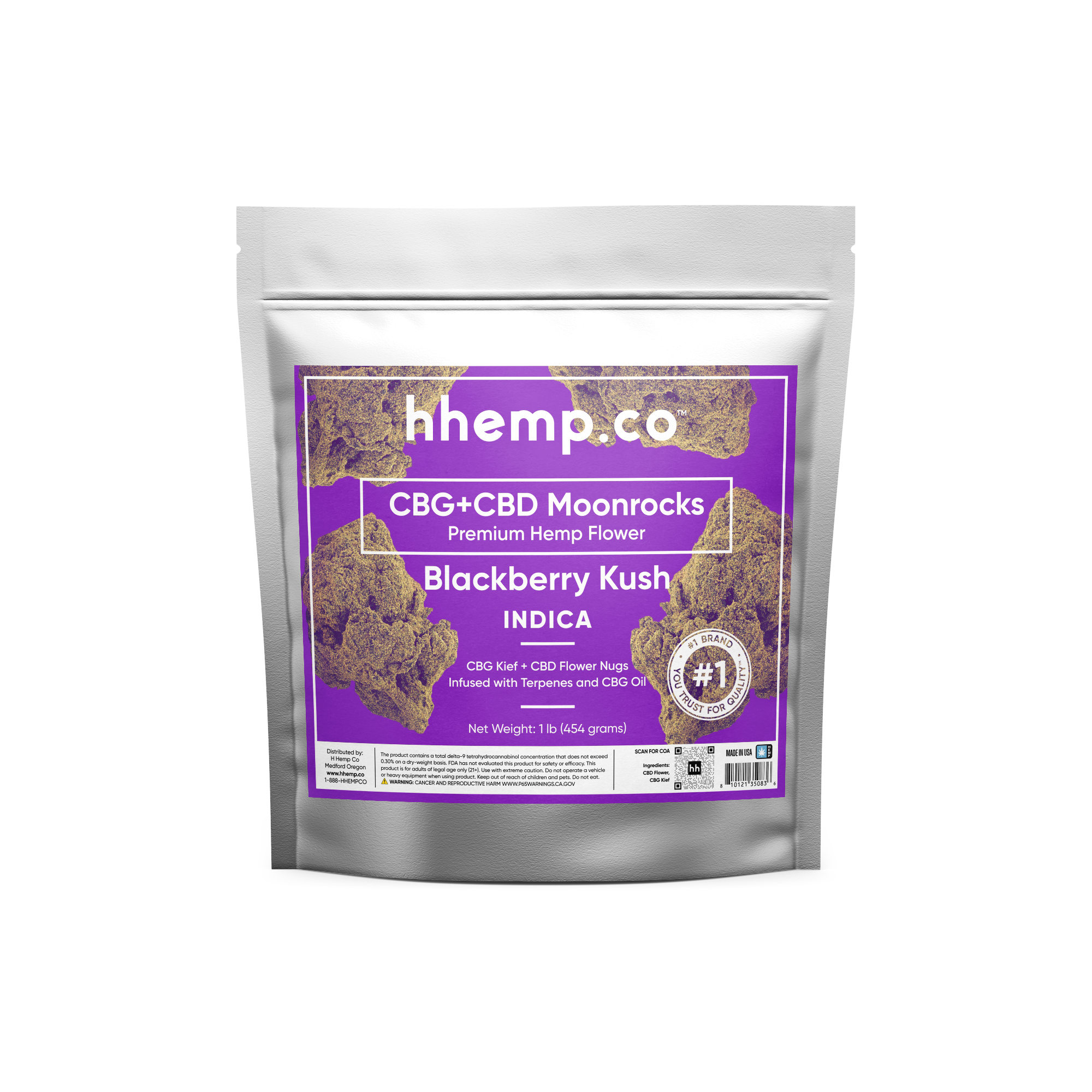 CBG+CBD Moonrocks 1lb, 1/2, 1/4 lb Flower - Unit