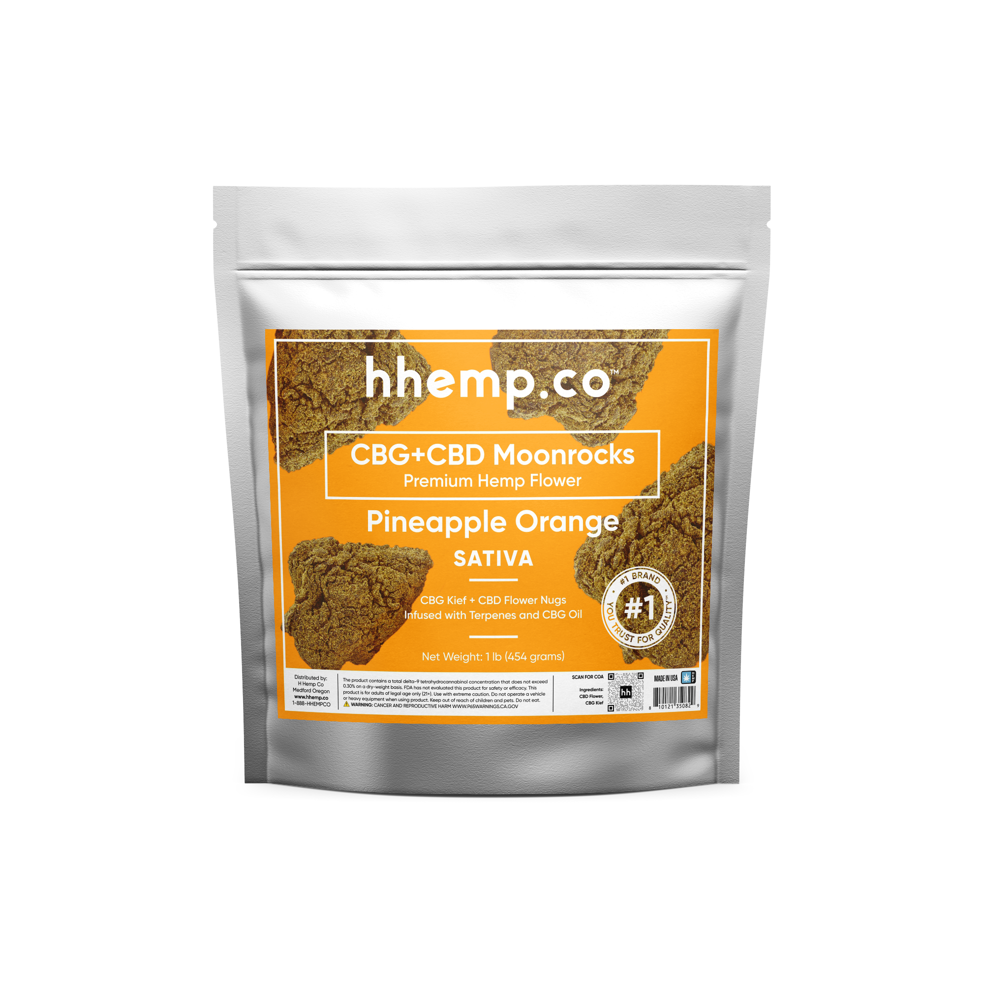 CBG+CBD Moonrocks 1lb, 1/2, 1/4 lb Flower - Unit