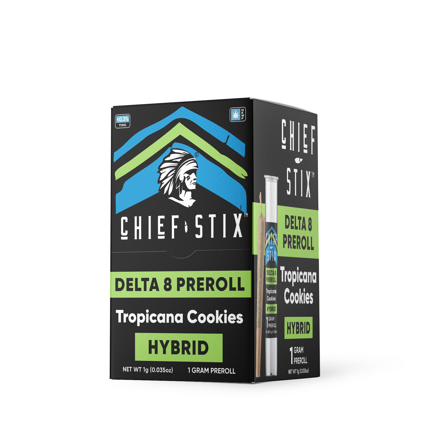 Chief Stix Delta 8 1g Prerolls - (50ct Box)