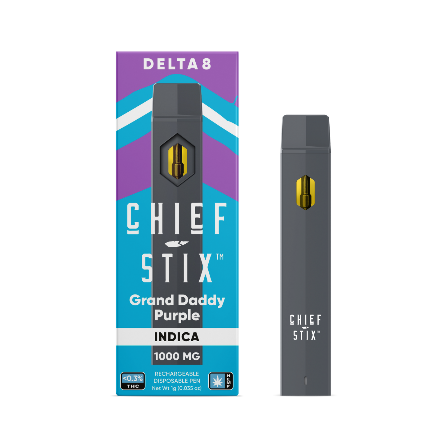 Chief Stix Delta 8 1g Disposable Vape - (10ct Box)