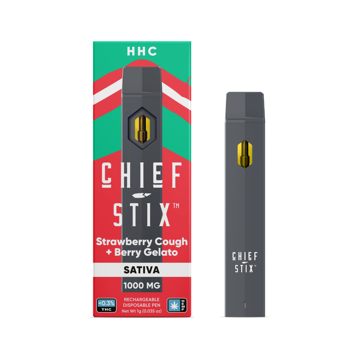 Chief Stix HHC 1000mg Disposable Pen - Box