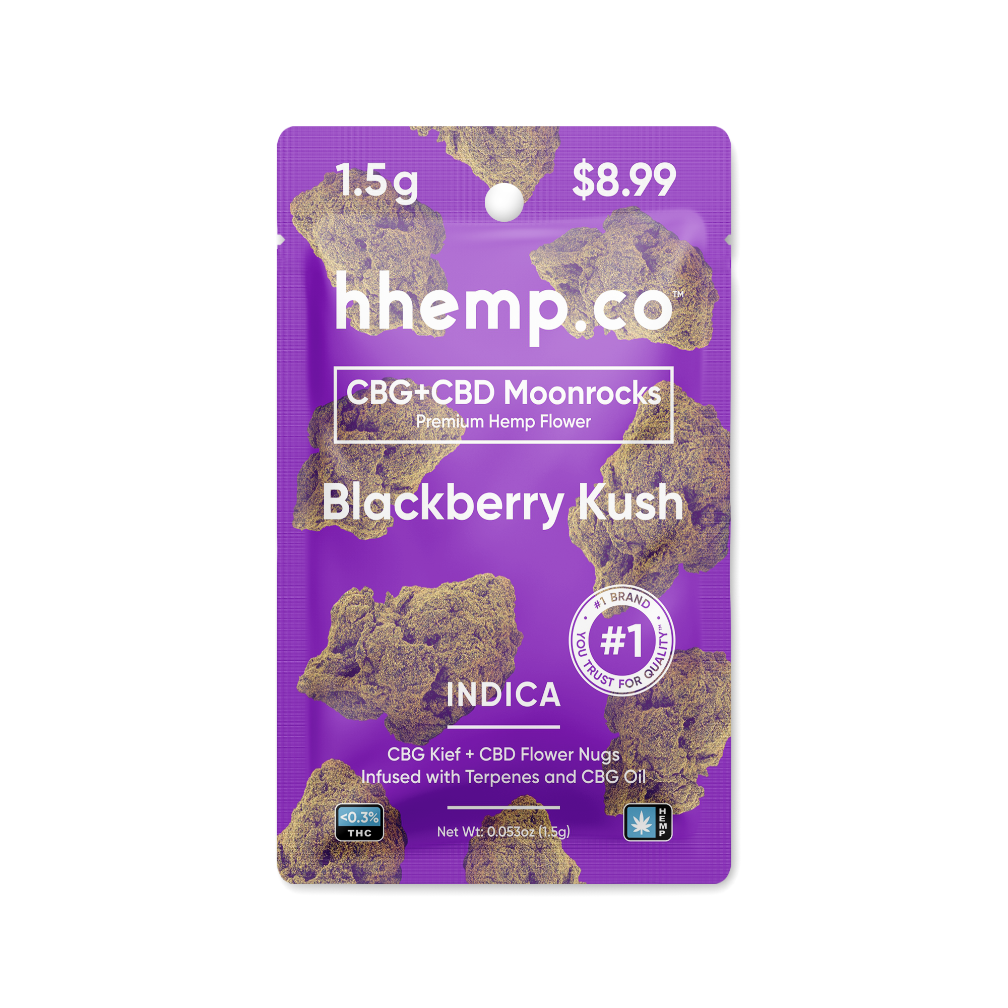 CBG+CBD Moonrocks 1.5g Pouch - Unit