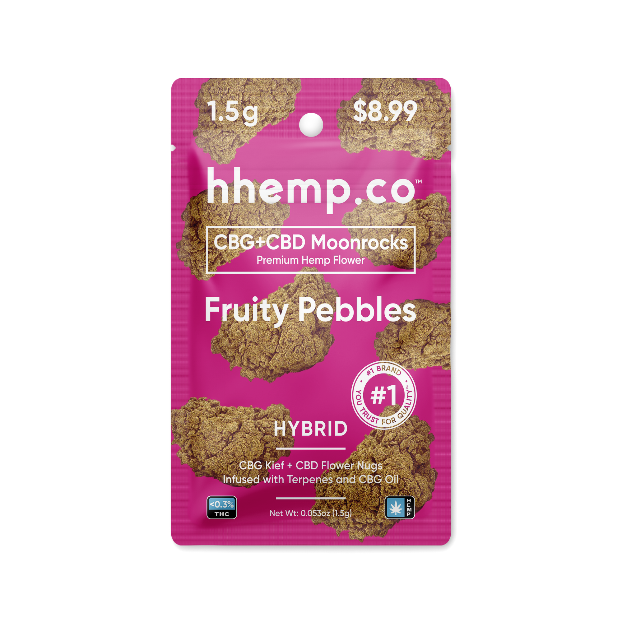 CBG+CBD Moonrocks 1.5g Pouch - Unit