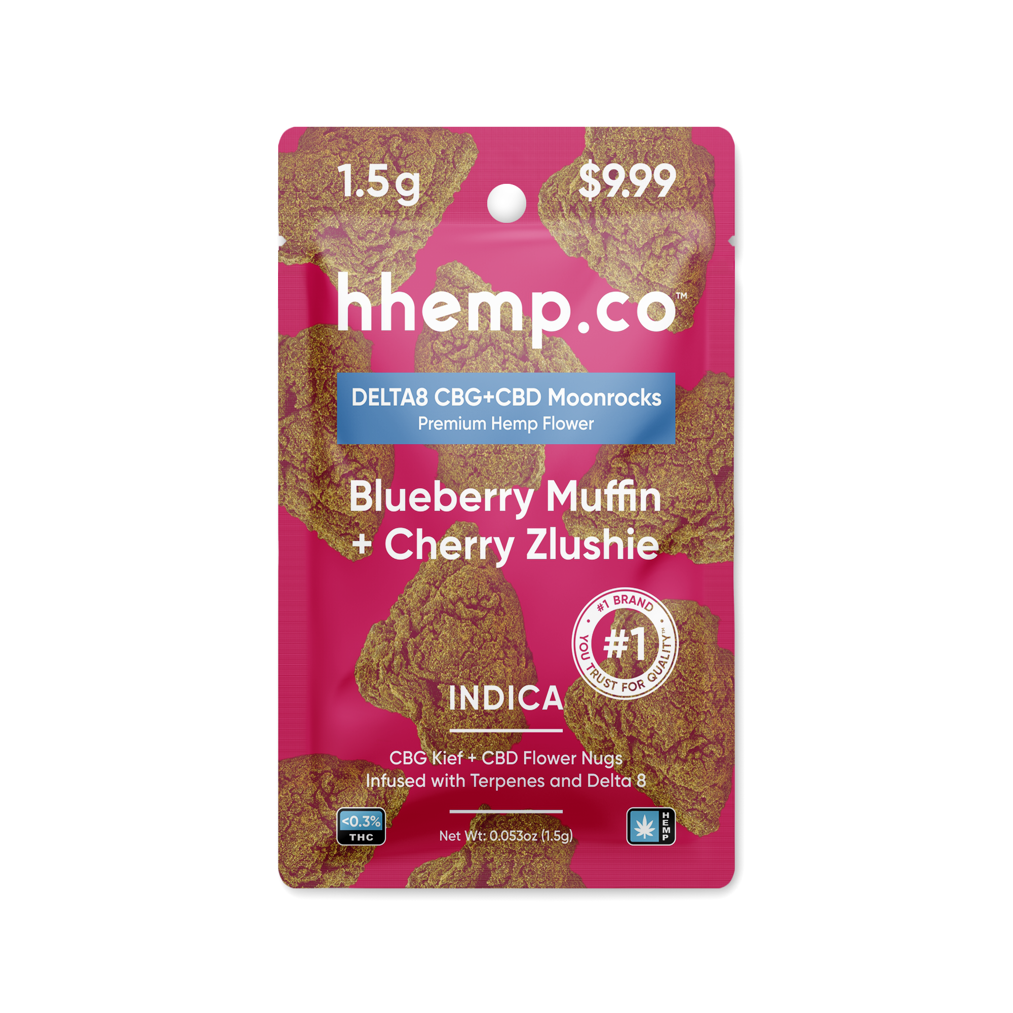 Delta8 CBG+CBD Moonrocks 1.5g Pouch - Unit