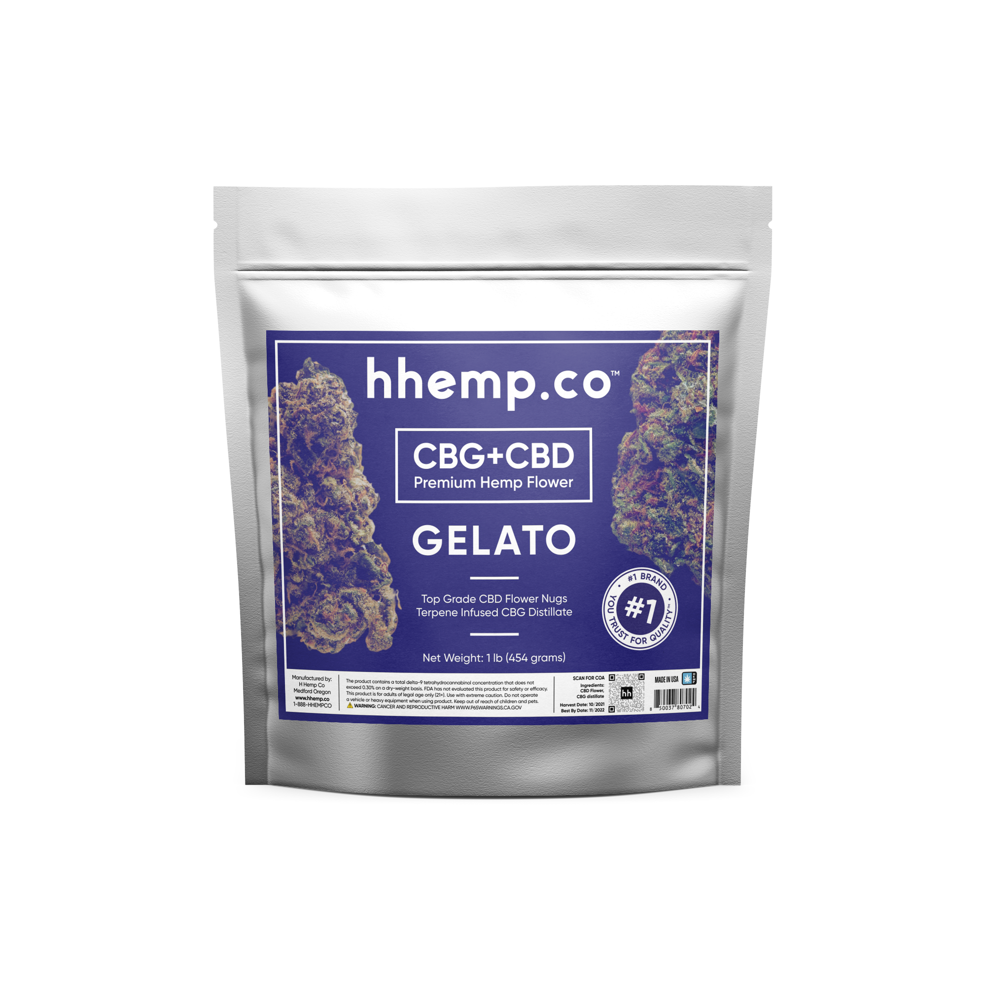 CBG+CBD Moonrocks 1lb, 1/2, 1/4 lb Flower - Unit