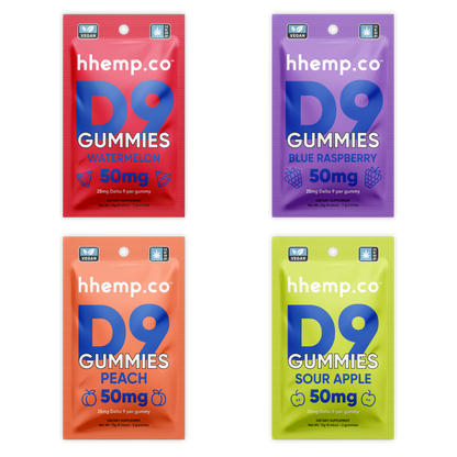 hhemp.co Delta 9 50mg 2pk Gummies - (24ct Box) - hhemp.co Wholesale 