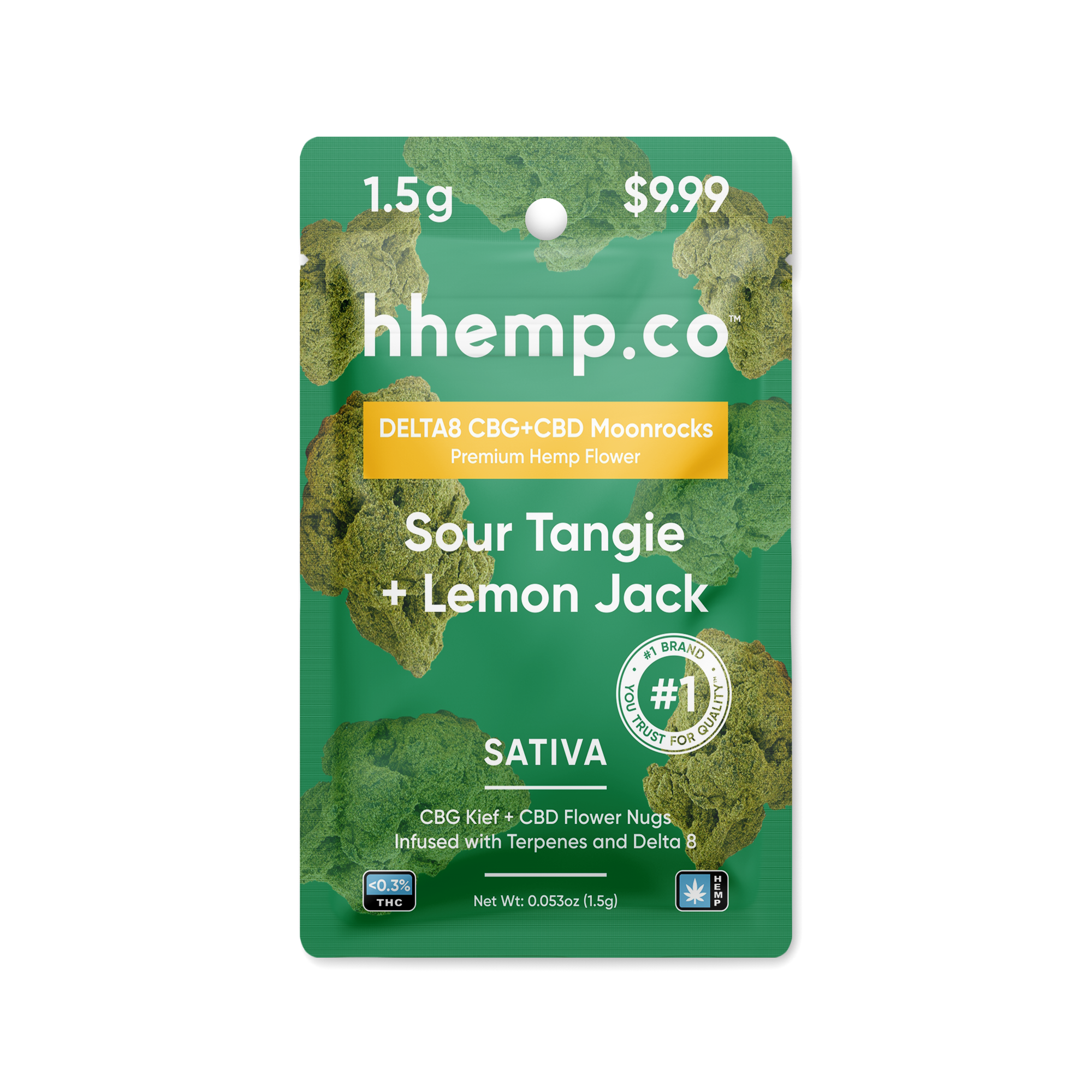 Delta8 CBG+CBD Moonrocks 1.5g Pouch - Unit