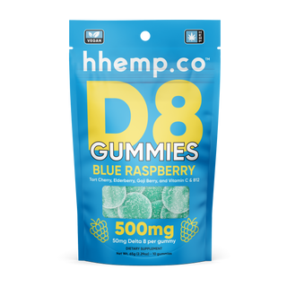 hhemp.co Delta 8 Gummies 10ct 500mg - (12pk Box) - hhemp.co Wholesale 